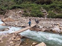 Rushing Water and Bridge Peru Rushing Water and Bridge Peru
