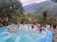 Women Hiking Travel Group Hot Tub Women Hiking Travel Group Hot Tub