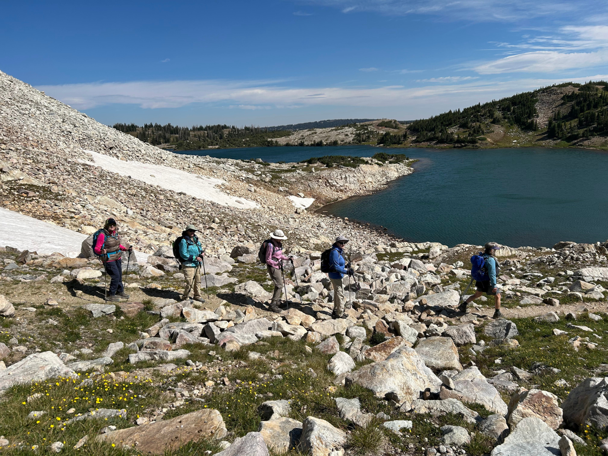 Picture of Art of Mountain Hiking - Snowy Range Picture of Art of Mountain Hiking - Snowy Range