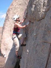 Woman Climbing