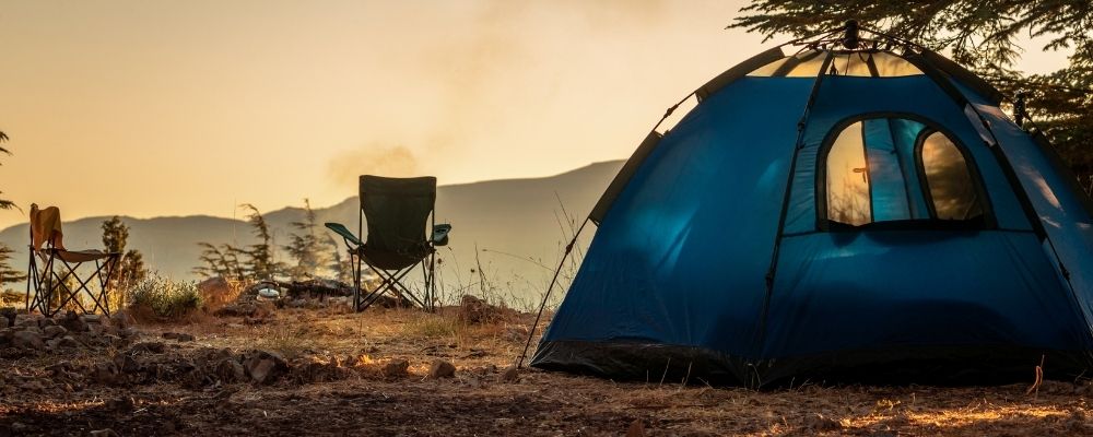 camping in nature